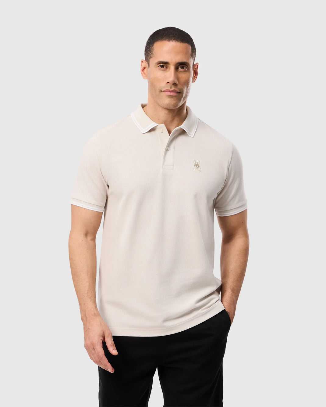 Polos Psycho Bunny Belton Pique Polo Beige Homme | UXY-45136574